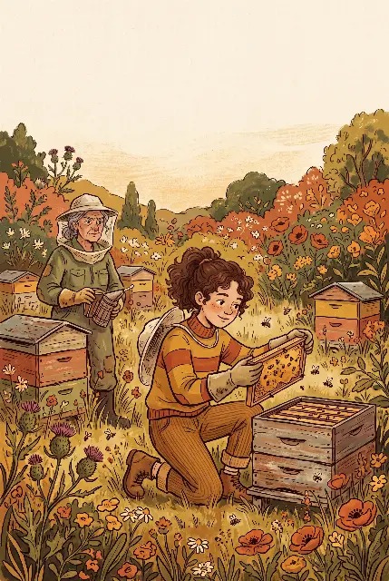 Illustration : Chloé, ambassadrice des ruches