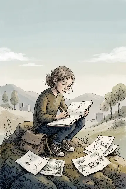 Couverture illustrée : Iris, cartographe des silences