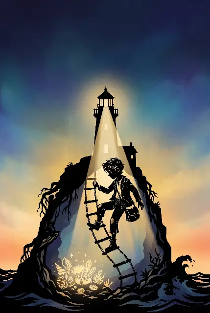 Illustration : Théo, gardien du phare retourné
