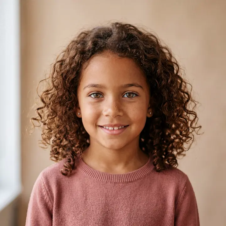 Photo de départ de l'enfant